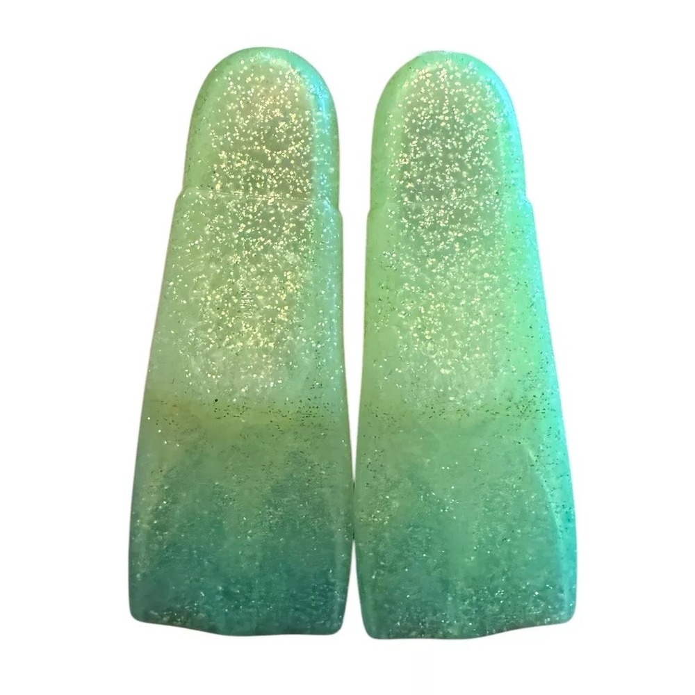 Barbie Ocean Friends Lime Green Scuba Mask Fins Sparkly Vintage 90's - Picture 4 of 6